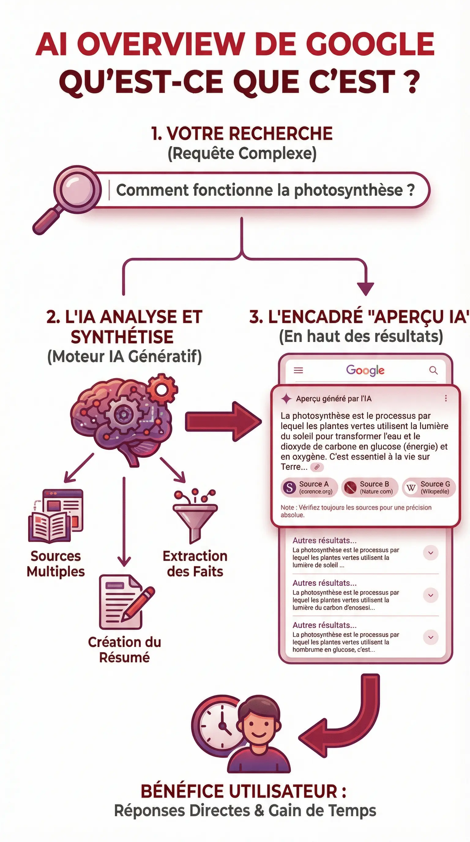 Infographie AI Overview - SYNERWEB Infographie AI Overview - SYNERWEB